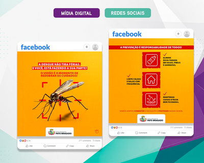 Prefeitura de Pato Bragado - A dengue não tira férias. E você, está fazendo a sua parte?